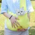 Portable Handmade Pet Backpack Comfortable Breathable Dog Bag Soft Cat Outing Bag Spring/Summer. 