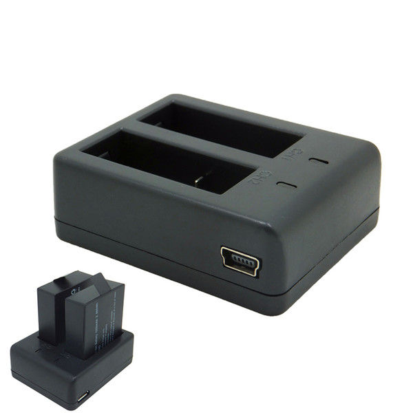 Action Camera Dual Usb Charger For Charging 2 Batteries