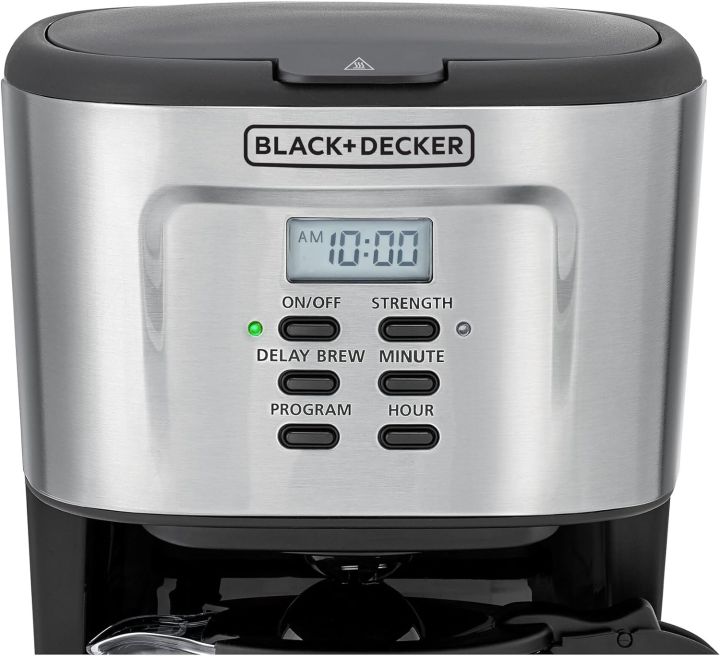 Black+Decker%20900W%2012%20Cup%2024%20Hours%20Programmable%20Coffee%20Maker%20With%201.5L%20Glass%20Carafe%20And%20Keep%20Warm%20Feature%20For%20Drip%20Coffee%20And%20Espresso,%20Black%20-%20Dcm85-B5%20-%20Image%208