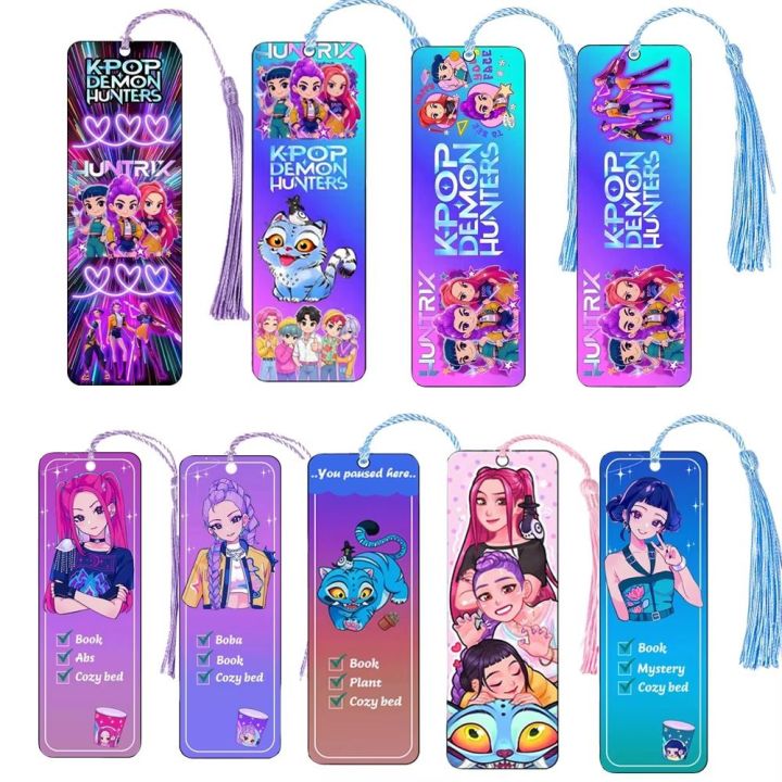 Kawaii%20Acrylic%20Kpop%20Demon%20Hunters%20Bookmarks%20Stationery%20With%20Tassel%20Anime%20Book%20Page%20Markers%20Cartoon%20Huntrix%20Reading%20Book%20Clip%20Kpop%20Fans%20-%20Image%203