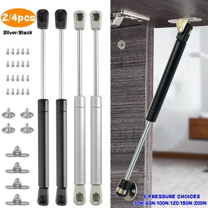 2/4Pcs 30N-200N Gas Struts Furniture Hinge Lift Supports Hydraulic Gas Spring Stay Lids Soft Close Pneumatic Support Gas Shocks