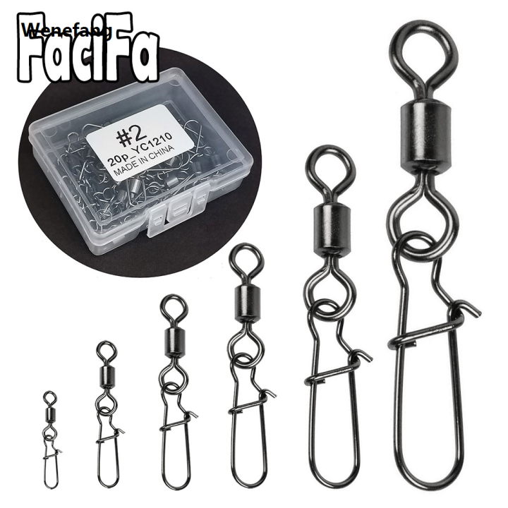 Wenefang%2050%20pcs%20Stainless%20Steel%20Fishing%20Connector%20Pin%20Bearing%20Rolling%20Luxury%20Swivel%20Snap%20in%20Box%20Fishing%20Tackle%20Accessories%20For%20Lure%20Hook%20-%20Image%203