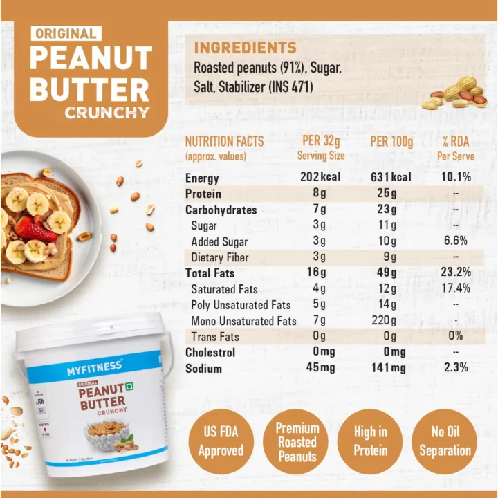 MYFITNESS%20Original%20Peanut%20Butter%20Crunchy%202.5kg%20%7C%2025g%20Protein%20to%20Boost%20Energy%20%7C%20Tasty%20&%20Healthy%20Nut%20Butter%20Spread%20%7C%20Vegan%20%7C%20Cholesterol%20Free,%20Gluten%20Free%20%7C%20Zero%20Trans%20Fat%20%7C%20Crunchy%20Peanut%20Butter%20-%20Image%206