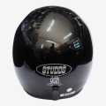 Shining Black Studds Half Helmet. 