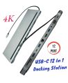 Premium Type-C Multi-Function Docking Station 12 in 1 Docking Station Hubs For MACBOOK AND MORE. 