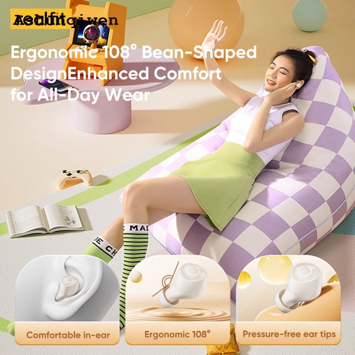 Ashunqiwen%20Realfit%20F4%20Bluetooth%20Earphone%20AI%20Noise%20Cancelg%20ANC%20-40dB%20Ultradeep%20Bass%20Youthful%20Colors%20Mic%20Control%20Lightweight%20Ergonomic%20Design%20Low%20Latency%20-%20Image%207