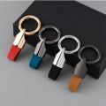 Key Holder Car Key Buckle Creative Keys Organizer Key Ring Leather Key Chain Bag Charms Pendant Round Buckle Keychain Accessories. 