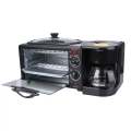 Avinas 3 in 1 Home Breakfast Machine Coffee Maker Electric Oven Toaster Grill Pan Bread Toaster. 