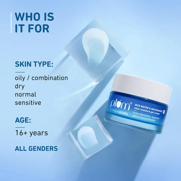 Plum%202%25%20Niacinamide%20&%20Rice%20Water%20clear-moisture%20Gel%20Cream%20Moisturizer,%2050g%20-%20Image%204