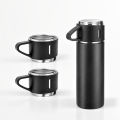 500ml Stainless Steel Thermos With 3 Cup | Vacuum Flask Set Stainless Steel Water Bottle Thermos With Extra 2 Lids. 