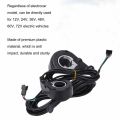 2pcs Durable Inner 22mm Thumb Throttle 3 Wires 12V-72V Electric Vehicle Handlebars Speed ​​​​Handle Electric Scooter. 