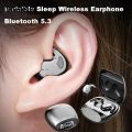 Wenefang Sutuiying Bluetooth 5.3 Earphone Sleep Invisible Earbuds Tiny Mini Headphones Fifty New percent discount Hidden Noise Cancelling TWS Wireless Headsets Sports Stereo. 