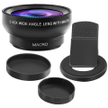 Fish Eye Phone Lens, 0.45X Phone with HD Camera Lens Macro Clip Lens Wide Angle Lens Lens for Mobile Phone Camera. 