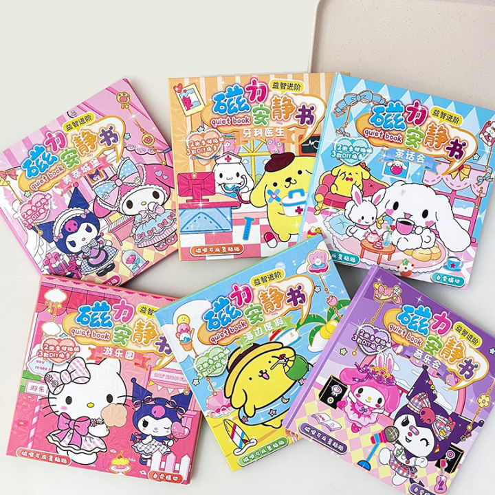 Sanrio%20Magnetic%20Quiet%20Book%20Kuromi%20My%20Melody%20Cinnamoroll%20Handmade%20DIY%20Repeatable%20Toy%20Magnetic%20Stickers%20Handmade%20Toys%20For%20Girls%20-%20Image%203
