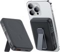 BENKS Magnetic Power Bank 6000mAh Foldable Kickstand Wireless Portable Charger 15W Wireless Charging. 