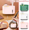 KOJA 300ml Cute Space Bear Rainbow Colorful Air Humidifier Aromatherapy Humidifiers Mini Night Light. 