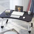 Foldable Lap Desk, Portable Laptop Bed Tray With Phone/ Computer /cup Slot, Small Anti-slip Table For Bed, Sofa, And Dorm. 