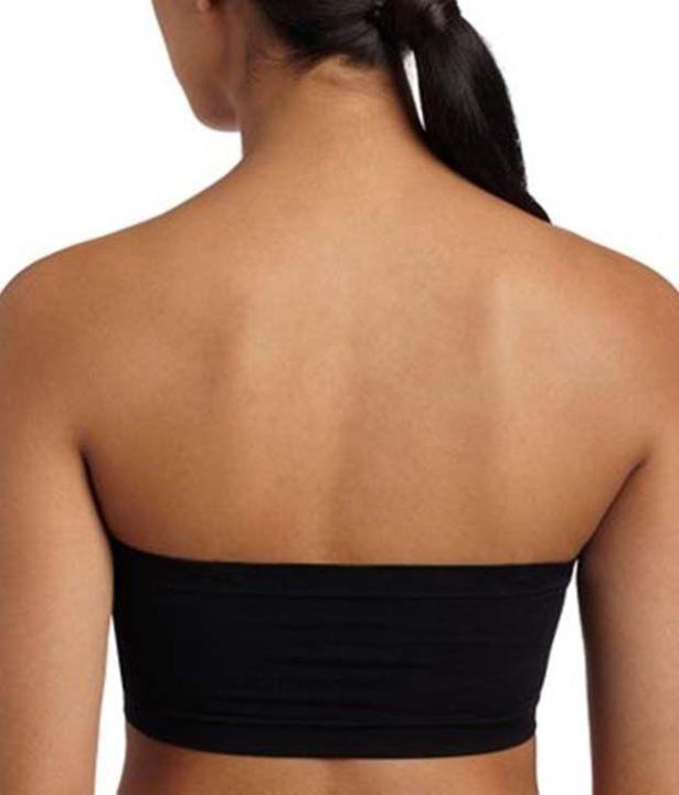 Black%20Padded,%20Non-Wired%20Seamless%20Tube%20Bra%20(Free%20Size)%20-%20Image%203