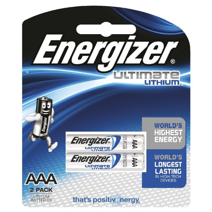 Energizer Ultimate Lithium Battery AAA (1 Pair Pack)