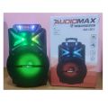 AudioMax 12 Inch Trolly Speaker With Heavy Base System And Double Mic. 