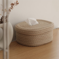 Tissue Box Cover Square Tissue Holders Cotton Rope Covers Rectangular Tissue Box Cute Accessories Decorative Organizer. 