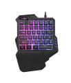 G92 Wired One-handed Keyboard Colorful RGB Backlight Non-Mechanical Gaming Waterproof Keyboard For Mobile Game Computer. 