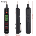 Sutuiying HT89 LED Non-Contact Voltage detector indicator Profession Smart Original test pencil Live/phase wire Breakpoint NCV Continuity Tester. 