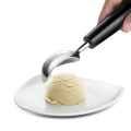 Ice Cream Scoop Stainless Steel, Ice Cream Professional Large Ice Cream Scoops with Non-Slip Rubber Handle, Fine Workmanship. 