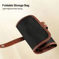 New 25 Holes Nail Art Tool Storage Foldable Large Capacity Light Therapy Pen Storage Leather Canvas Nail Art Pen Storage Box. 