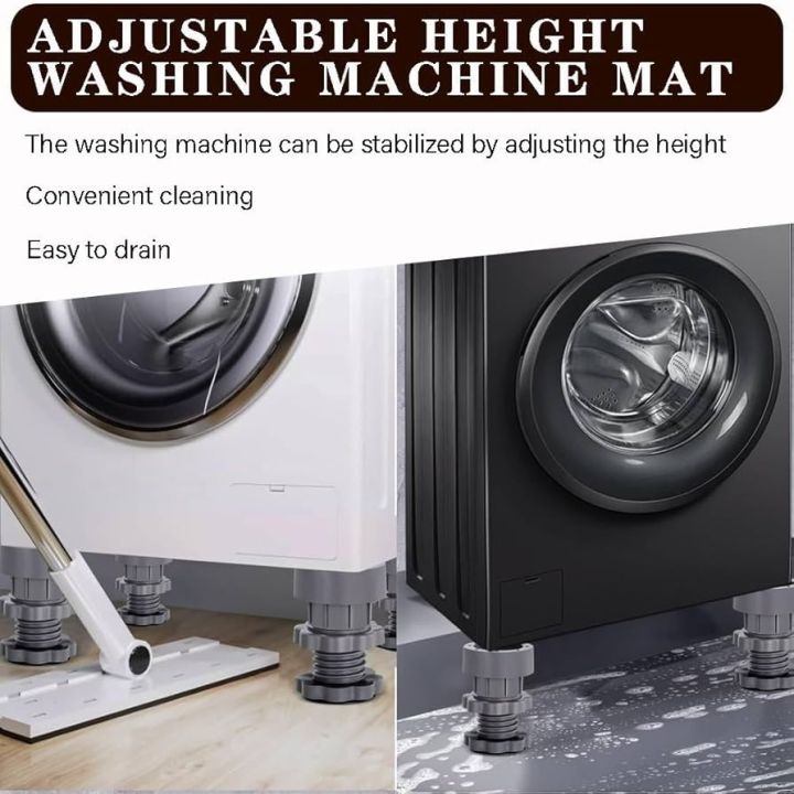 Height Adjustable Anti Vibration Pads | Washing Machine Shock Absorber ...
