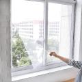 PVC Coated Mosquito Net for Windows with Tape Stitched Net Screen with Hook & Loop. 