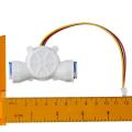 Professional Plastic Water Flow Meter 0.3-10L/min White Flow Meter Quick Connect 3/8" Fuel Flowmeter Water Diesel Kerosene. 