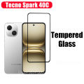 3 IN 1 Tecno Spark 40C Tempered Glass Film For Tecno Spark 40 Saprk 30 Spark 30C Spark Go 2 Go 2025 2024 Full Cover Screen Protector Glass +Camera Lens Film+back film. 