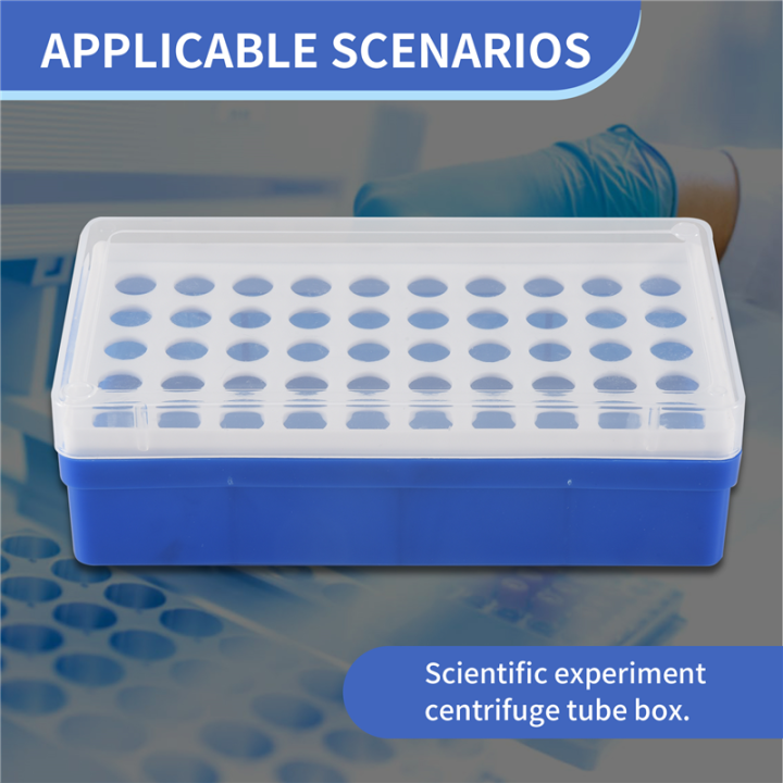 Laboratory Lab Plastic 50 Sockets 1.5ml Centrifuge Tube Stand Holder ...
