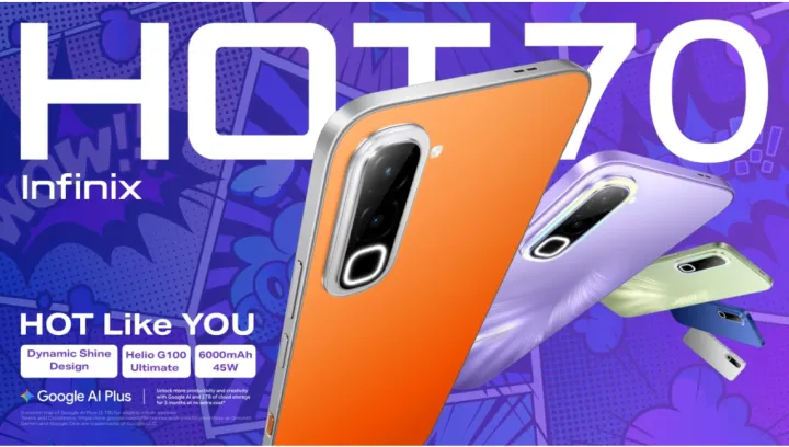 Infinix%20Hot%2070%20%20(8GB/128GB)%206.78-inch%20IPS%20LCD,%20MediaTek%20Helio%20G100%20Ultimate%20(6%20nm)%206,000%20mAh%20battery%20with%2045W%20fast%20charging%20-%20Image%203
