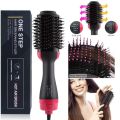 3 in 1 Hot Air Brush & Volumizer, One-Step Hair Dryer and Styler, Black Blow Dryer for Straight and Curly Hair,black. 