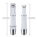 2025 Mini Eye Massager Pen LED Photon Therapy Anti Dark Circle Anti Wrinkle Pen Heating EMS Facial Massage Roller Eyes Care. 