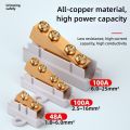 New High Power High Power Splitter Conductor Brass Large Current Wire Connector Wiring Connector Electrical. 