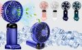 LED Digital Display Fan Rechargeable Portable USB Hand Fan Cooling Neck Fan. 