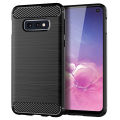 lthmy for Samsung Galaxy S10e Case Carbon Fiber TPU Soft Silicone Back Cover Armor Phone Case Casing. 