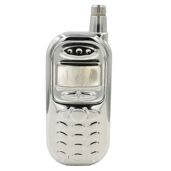 Stainless Steel Hip Flask Liquor Drink Phone Shaped Hip Flask Flagon Pot Pocket Container 1 Pcs
