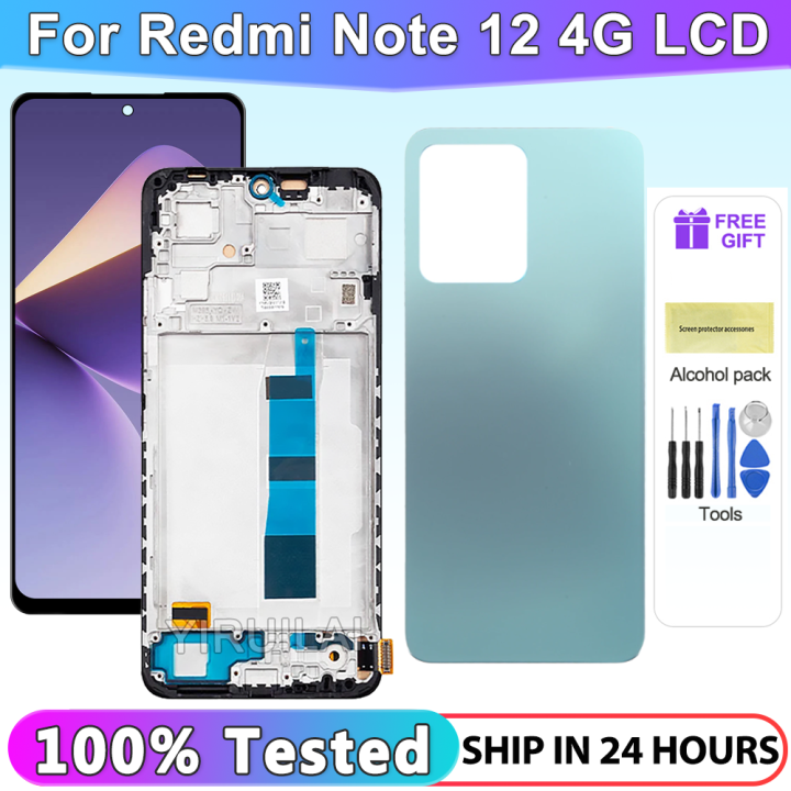 Display LCD Per Xiaomi Redmi Note 12 4G – 6,67 Pollici, Touch Digitizer, Kit Di Strumenti Incluso | Per 23021RAAEG