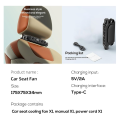 Electric Car Fans for Rear Seat Passenger Portable Headrest Backseat Car Fan with Three Speed Regulation for SUV Black. 