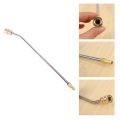 Washer Extension Gutter Cleaner Attachment Accessory,High Pressure Washer Gutter Rod For /Wand 1/4 Inch Quick Connect,30 Degrees Curved Rod,14 Inch. 