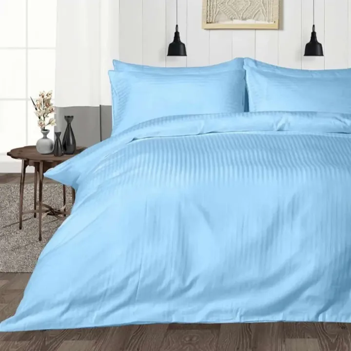 Double%204%20Pcs%20Set%20Stripes%20Bedsheet%20Set%20With%20Pillow%20Cover%20And%20Quilt%20Cover%20Sirak%20Khol%20Sirak%20Cover%20Mix%20Cotton%20King%20Size%204%20Pcs%20Sets%20-%20Image%204