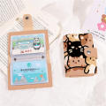 Print Card Holder Kitten Wallet Mini Purse Multi-Card Wallet Campus Card. 