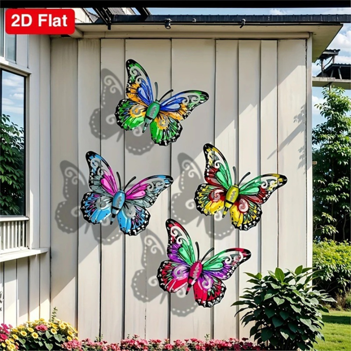 Metal%20Butterfly%20Sculptures%20Butterfly%20Wall%20Art%20Decorations%20for%20Garden,%20Yard%20Decor%20-%20Image%207