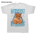 Ashunqiwen Affordable Mewing Not Meowing T Shirt Cute Cats Funny Graphic T-shirts Soft Unisex O-neck Tee Tops EU Size Women Men Clothes. 