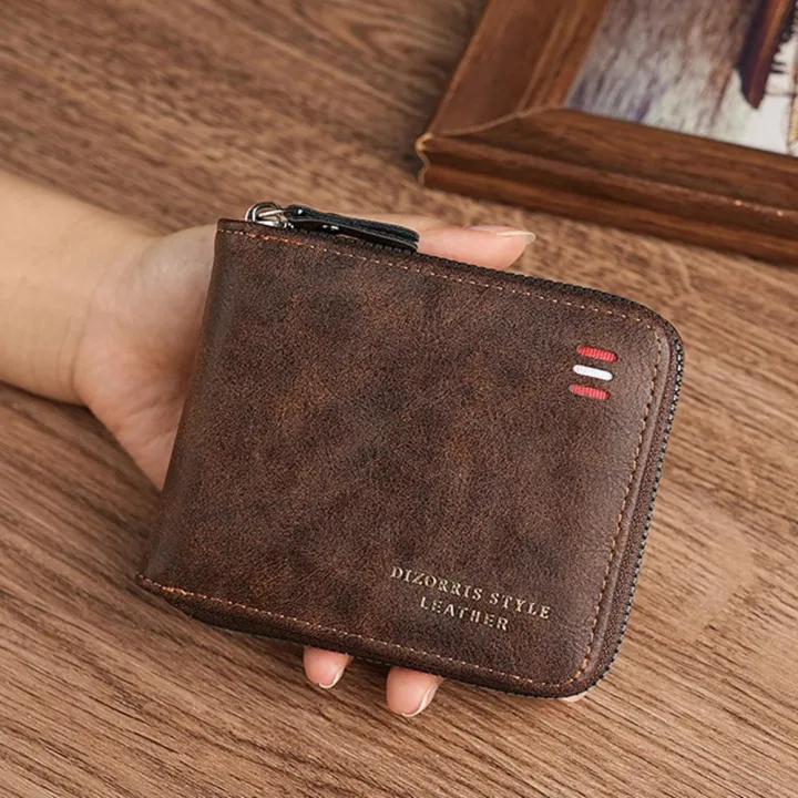Zippered%20Men'S%20Wallet%20Convenient%20Fashion%20Multi-Card%20Holder%20Classic%20Retro%20Coin%20Purse%20for%20Fashion%20Use%20Gift%20For%20Men%20Travel%20-%20Image%207