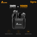 ALEWA Sigma Bluetooth Earbuds | 60H Playtime | ASAP Charge | IWP | 13mm Drivers. 